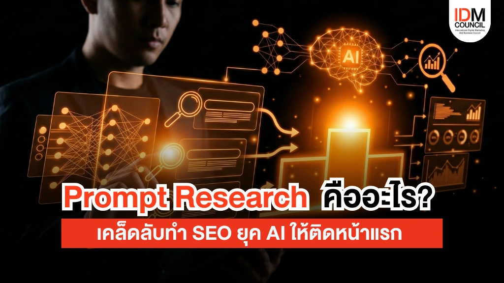 Prompt Research คืออะไร? เคล็ดลับทำ SEO ยุค AI ให้ติดหน้าแรก (AIO)