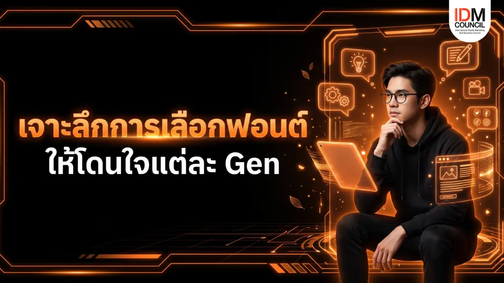 การเลือกฟอนต์คือหน้าตาของแบรนด์! ส่องเทคนิคการเลือกฟอนต์และสร้างคอนเทนต์ให้ถูกจริตคนแต่ละ Gen ตั้งแต่ X, Y ไปจนถึง Z เพื่อเพิ่มยอดไลก์และยอดขาย